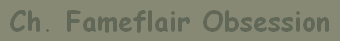 Ch. Fameflair Obsession